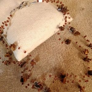 5/$20 Tiger eye Stone chip invisible choker